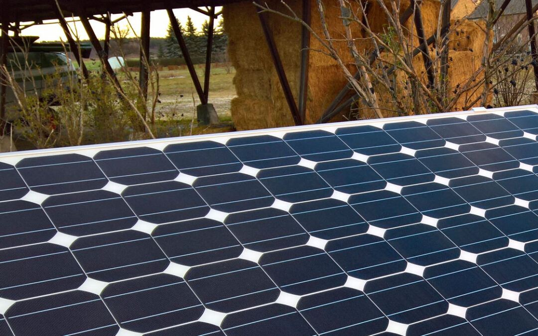 Módulos sostenibles con placas solares